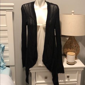 Medium Caslon Black Cardigan